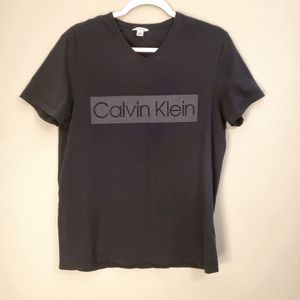 Calvin Klein Black Short Sleeve Crew Neck Logo T-shirt Size Medium